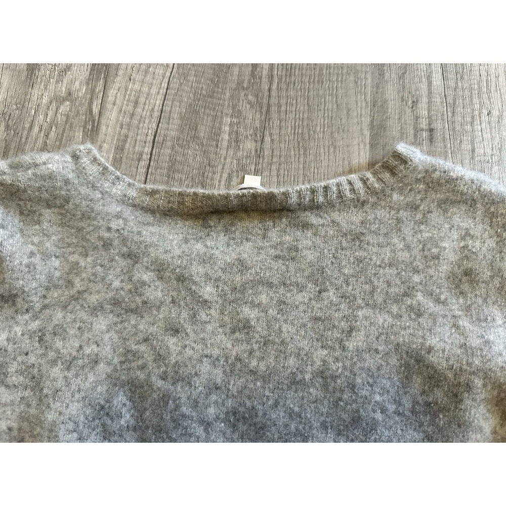 MAILLE CLU Gray Wool Cashmere Sweater Unique Details‎  Size Small - Picture 10 of 16